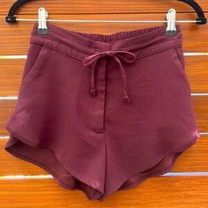 Magenta Flowy Shorts  